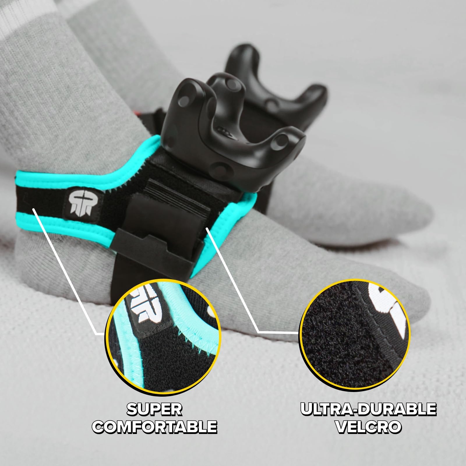 Rebuff Reality Trackstraps Elite - Compatible with Vive Tracker 3.0 & 2.0, HTC Vive Ultimate Tracker (Sold Separately) - 2 Feet Adjustable Straps for Full-Body VR Tracking - Perfect for Beat Saber, VRChat & VR Fitness Games