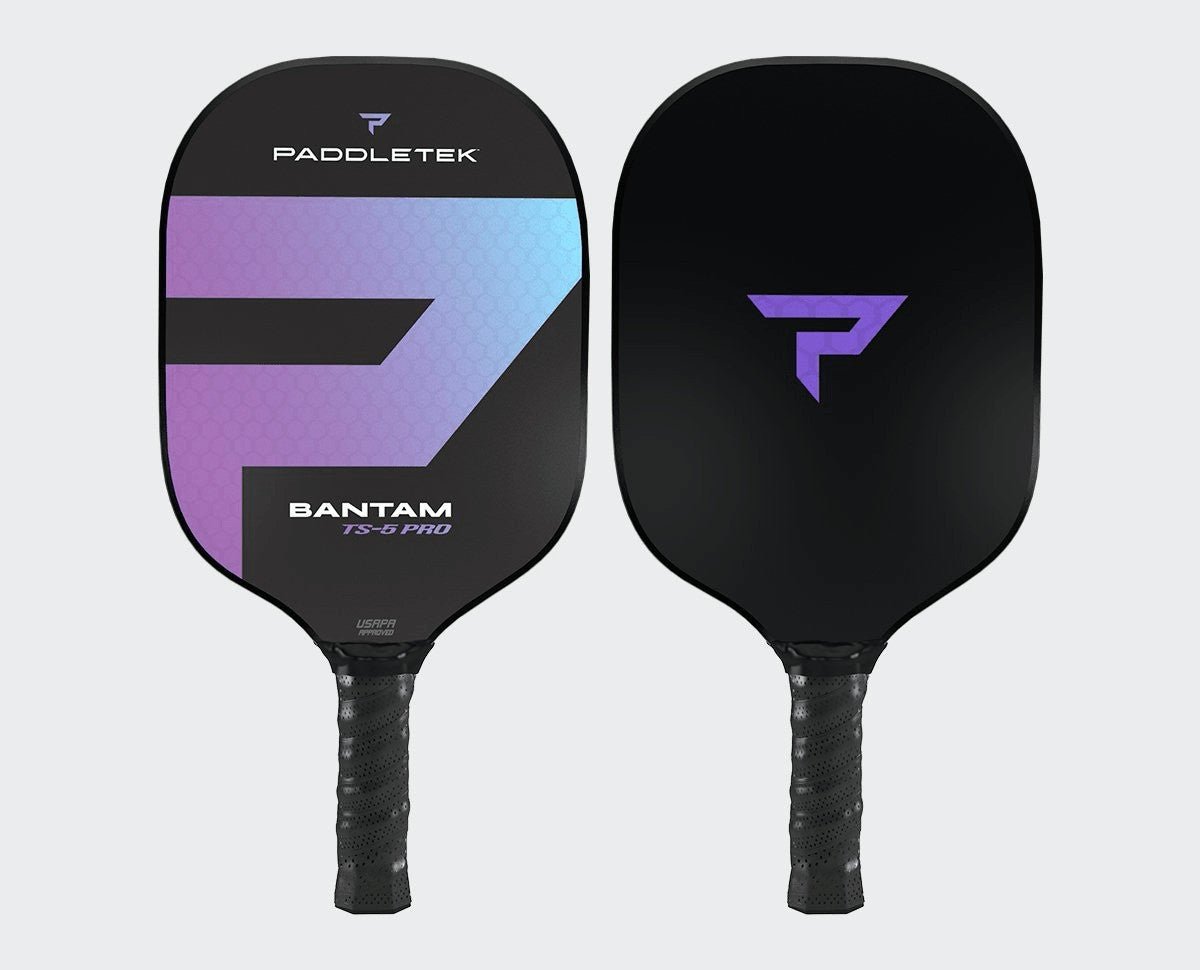 Paddletek Bantam TS 5 Pro Pickleball Paddle - Premium Carbon Fiber Paddle for Competitive Play | Perfect for Tournaments & Recreational Games