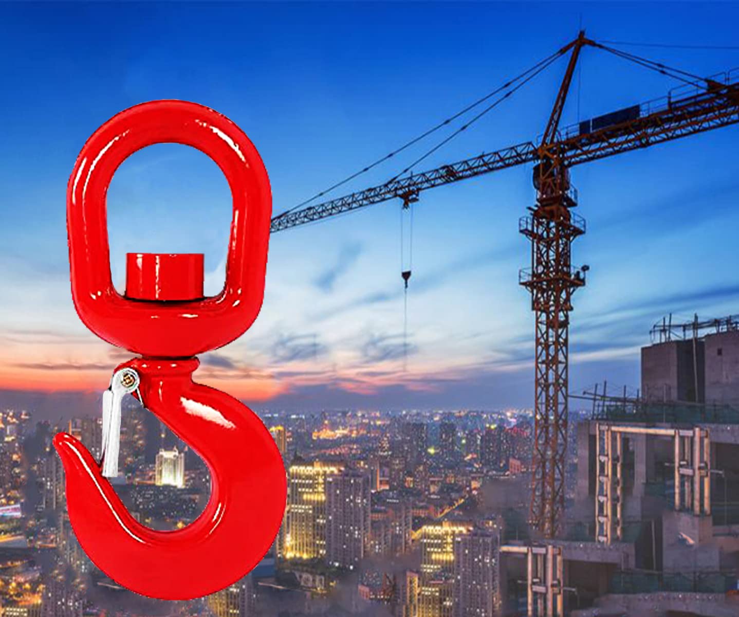3 Ton Heavy Duty Swivel Hook for Lifting - 5/8