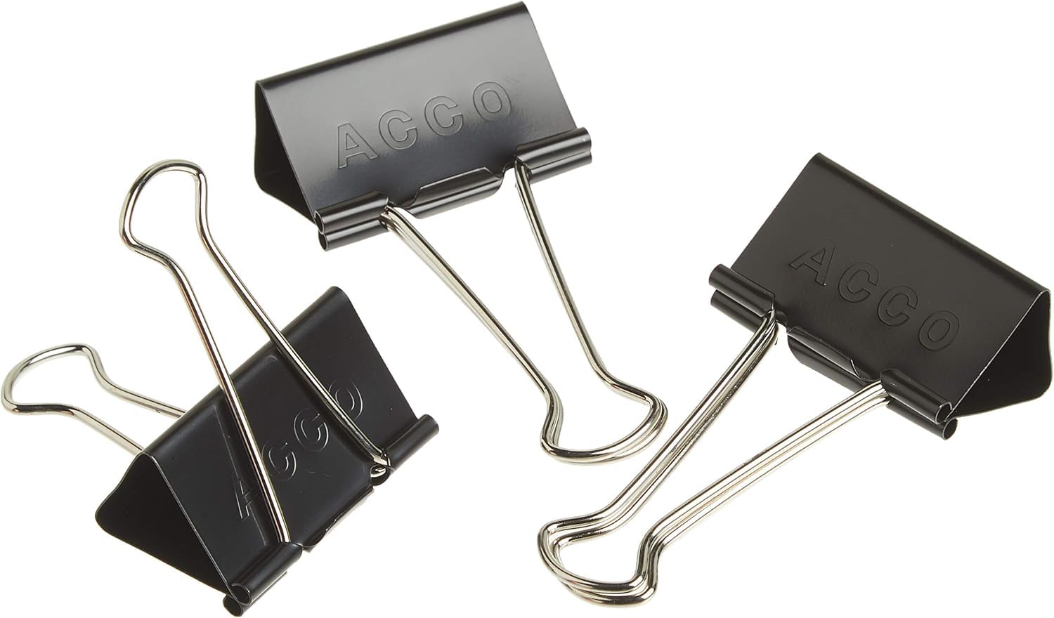 ACCO Premium Large Binder Clips - 12 Pack (1 Box) for Office, School & Home Organization | Heavy Duty Paper Clips for Documents, Files & Bulletin Boards
