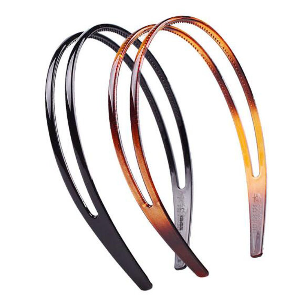 Suoirblss 8PCS Plastic Hair Combs & Headbands Set - Durable Hair Accessories for Women & Men (Style01) - Perfect for Salon Styling, Home Use & Travel
