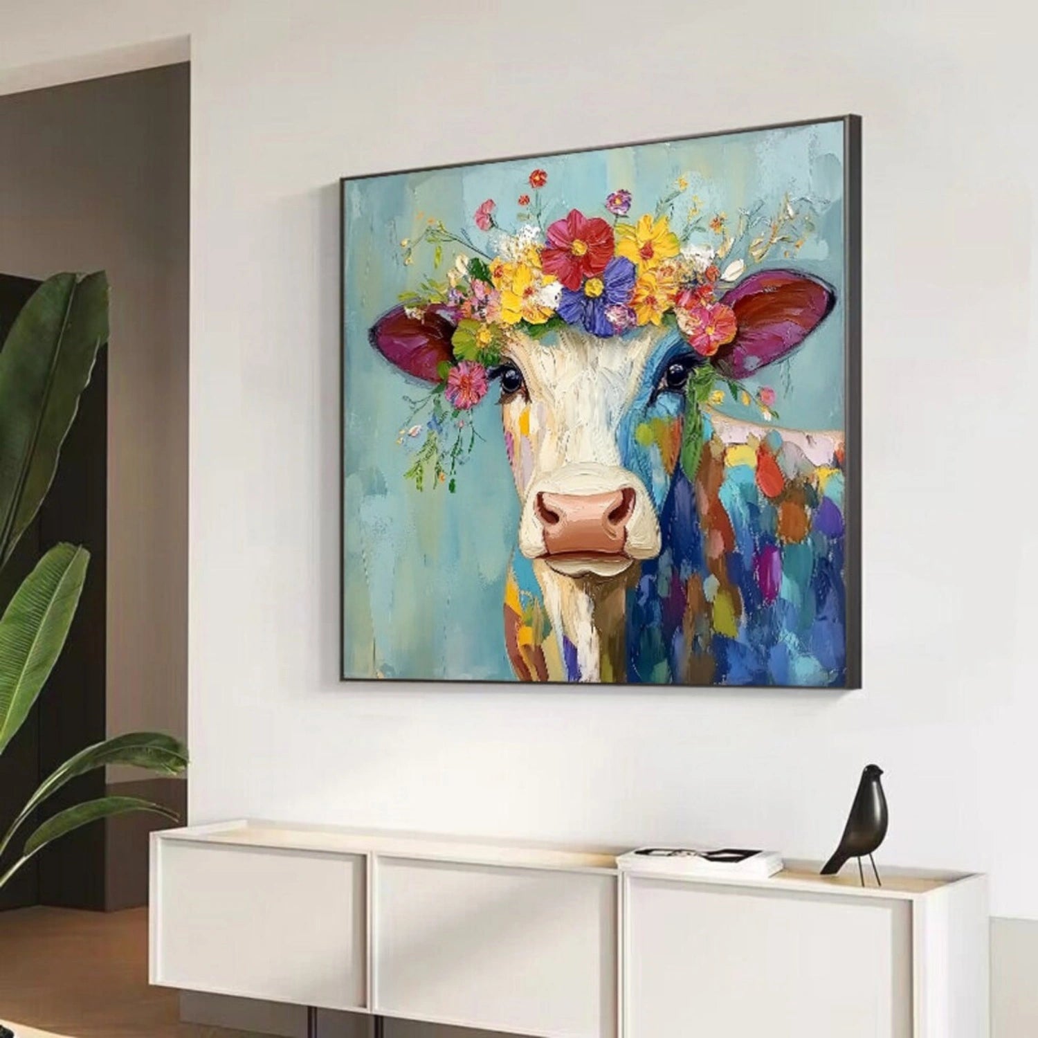 Animal Art Painting #AP099 - Handmade Canvas Wall Decor for Living Room, Bedroom & Office - Wildlife & Nature Inspired Home Decor