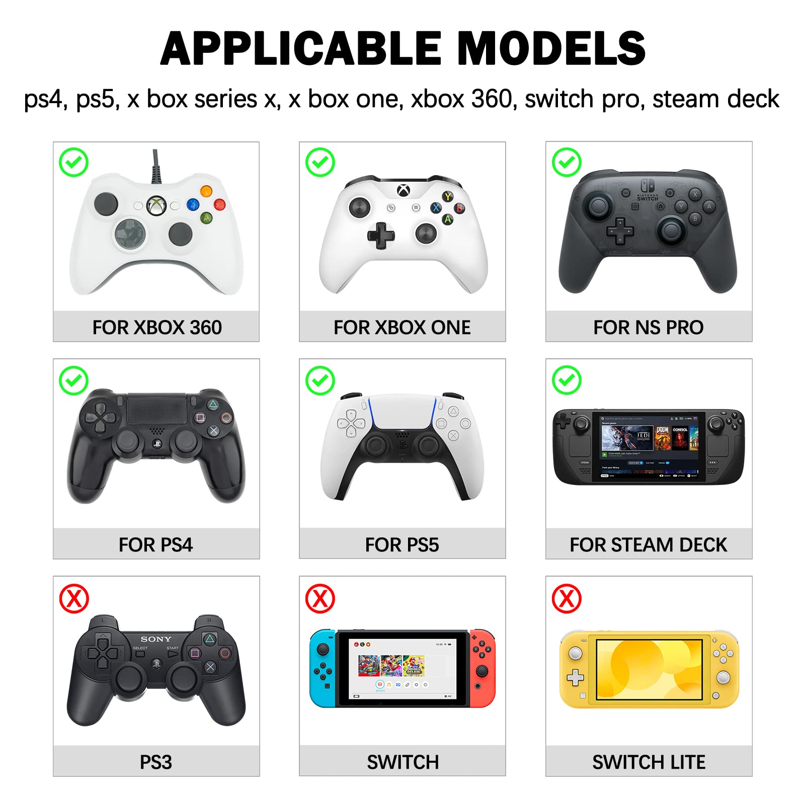 DLseego 4PCS Soft Silicone Thumb Grips for Xbox One, PS5, PS4, Switch Pro & Steam Deck Controllers - Anti-Slip Joystick Caps with Japanese Cartoon Design - Perfect for Gaming, Streaming & Long Play Sessions
