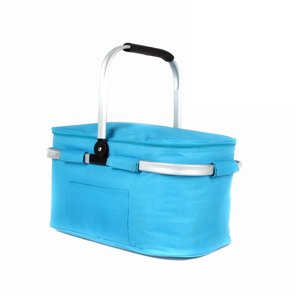Premium 28L Insulated Picnic Basket - Portable Outdoor Picnic Bag with Cooler Compartment for Beach, Camping & Family Gatherings