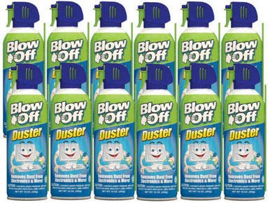 Max Pro 12-Pack 2226 Blow-Off Duster and Cleaner (10oz) - Powerful Compressed Air for Electronics, Keyboards, PC, Camera & Office Equipment Cleaning