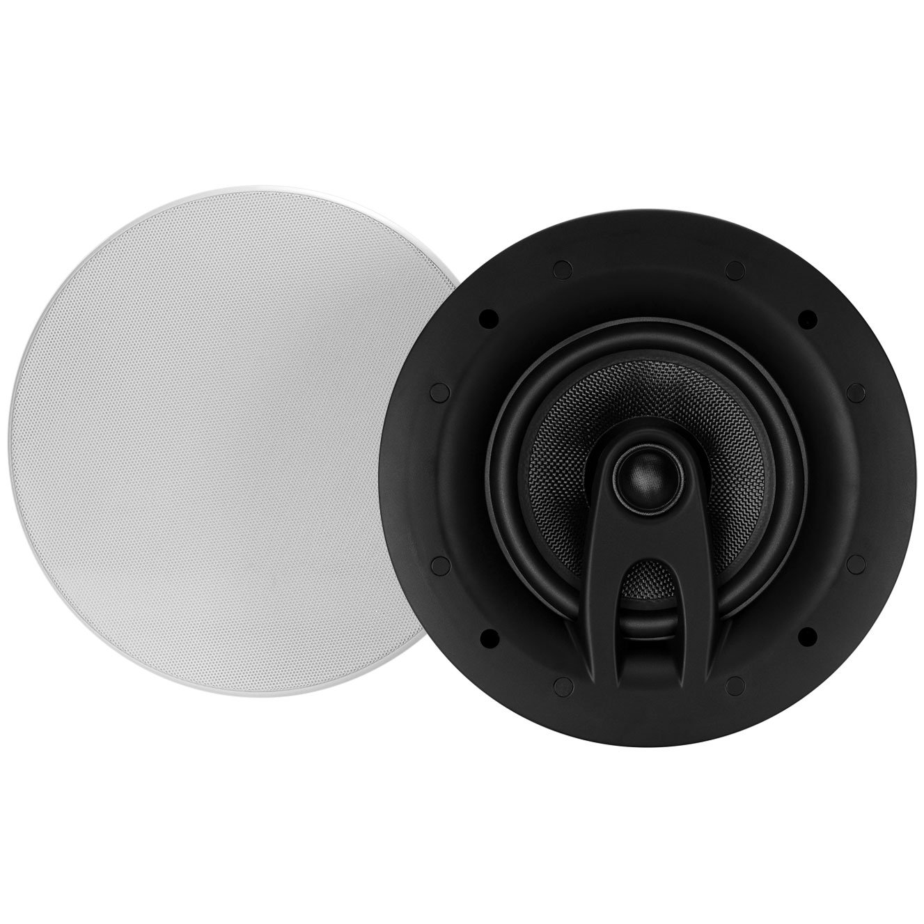 Dayton Audio ME620C 6.5 Inch 2-Way Micro-Edge Ceiling Speakers (Pair) - Premium Sound for Home Theater, Background Music & Commercial Installations