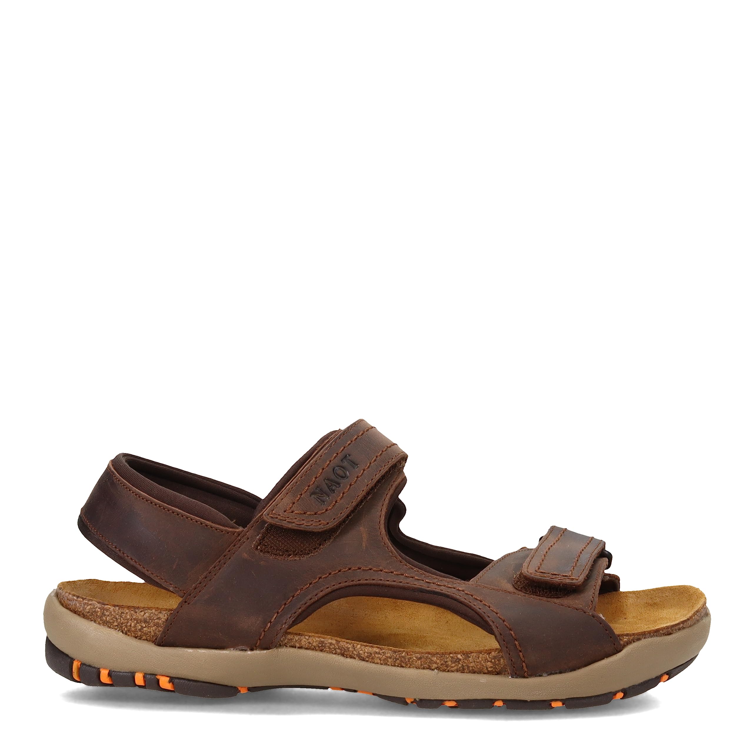 NAOT Men's Electric Sandal - Comfortable Leather Walking Sandals for Men with Arch Support | Perfect for Summer, Travel & Outdoor Activities