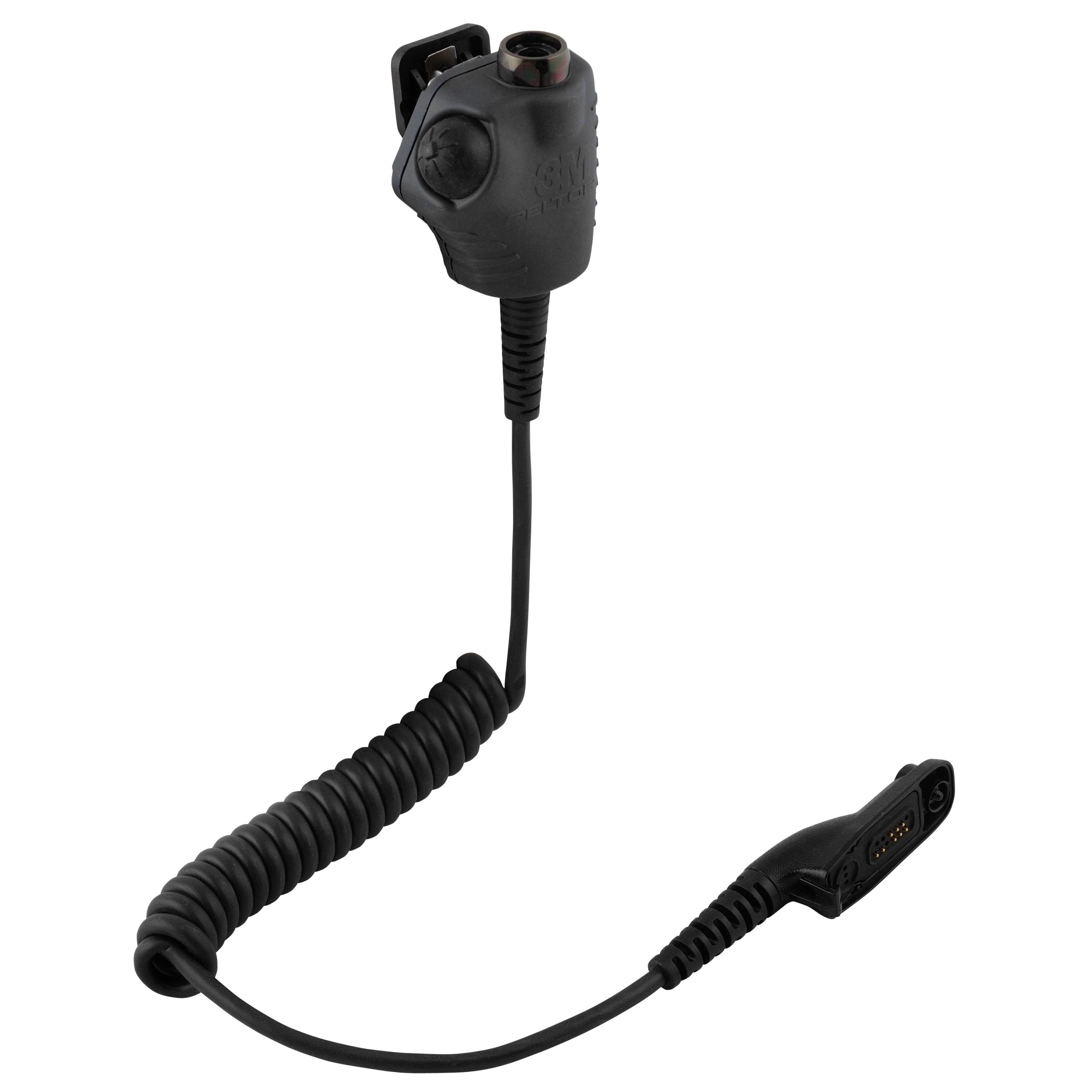 3M PELTOR Push To Talk (PTT) Adapters for Two-Way Radios - Compatible with Any Radio Model | Hands-Free Communication for Construction, Security & Outdoor Activities