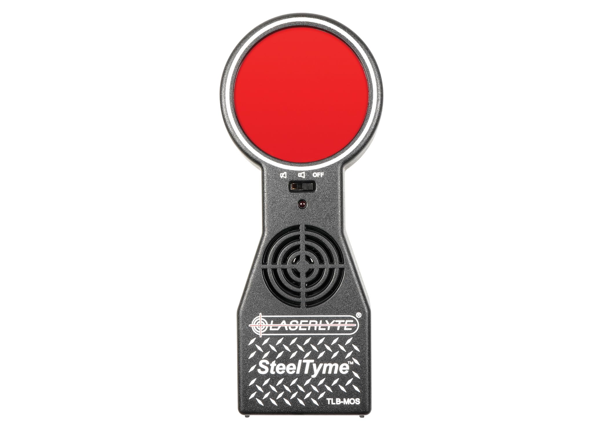 LaserLyte TLB-MOS Steel Tyme Laser Trainer Targets - Reactive Shooting & Dry Fire Practice with Plinking Steel Sound & Flashing LED Lights - Perfect for Indoor/Outdoor Marksmanship Training & Firearm Safety Drills