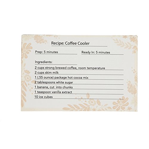 Premium Recipe Tin Set with 50 Recipe Cards & 4 Ceramic Cups - Perfect for Baking, Cooking & Kitchen Organization - Ideal Gift for Home Chefs & Food Lovers