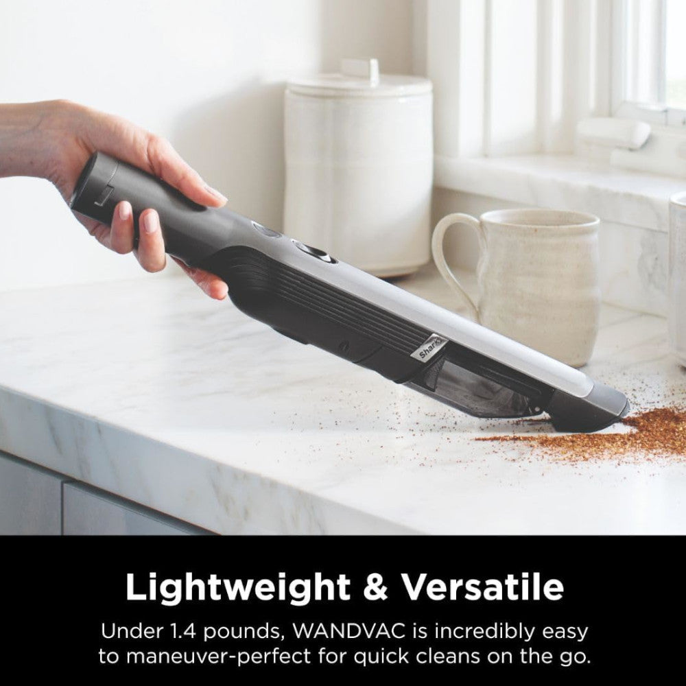 SHARK WV205 WANDVAC Cordless Handheld Vacuum Cleaner - Lightweight & Powerful for Quick Cleanups - Certified Refurbished with Home Essentials Warranty - Perfect for Cars, Stairs, Pet Hair & Small Spaces