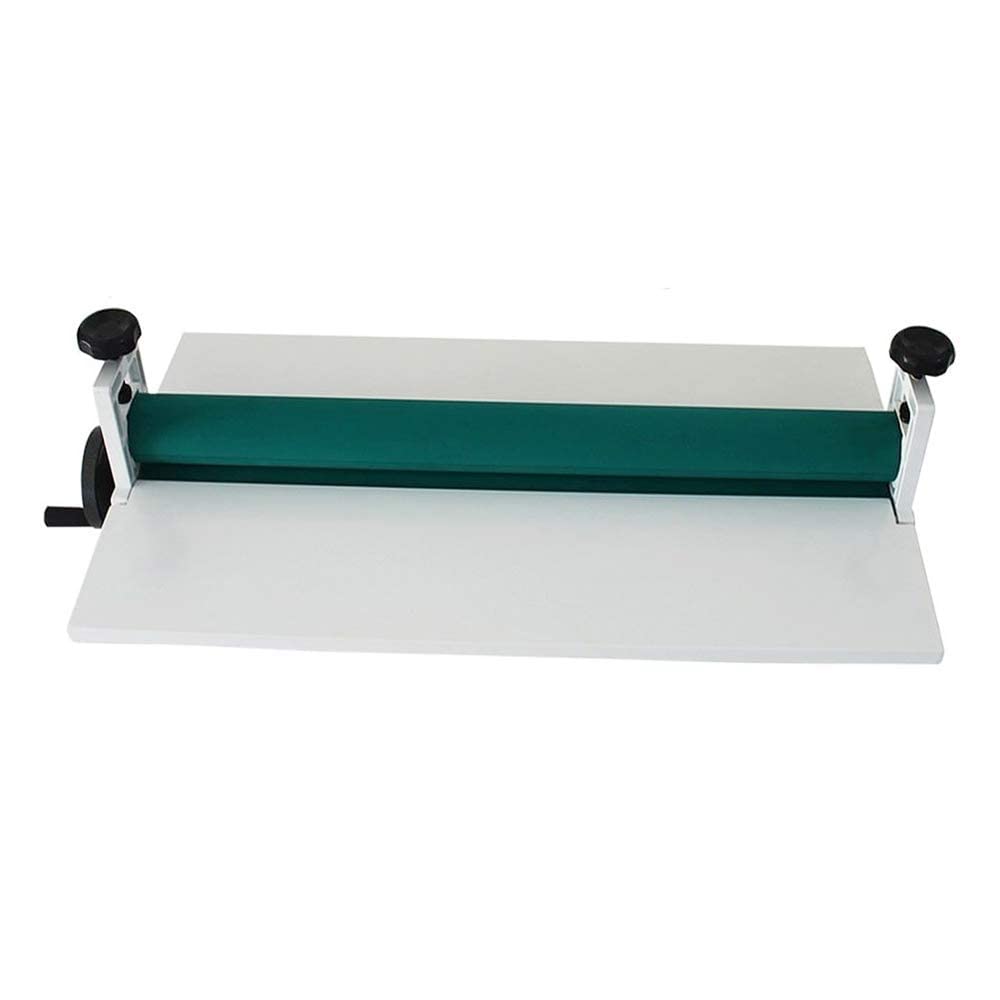 TECHTONGDA 14 Inch Manual Cold Laminator Machine - Hand Crank Pressure Roller for Vinyl, Photos & Film - Up to 0.4 Inch Thickness - Perfect for Home, Office & Craft Projects