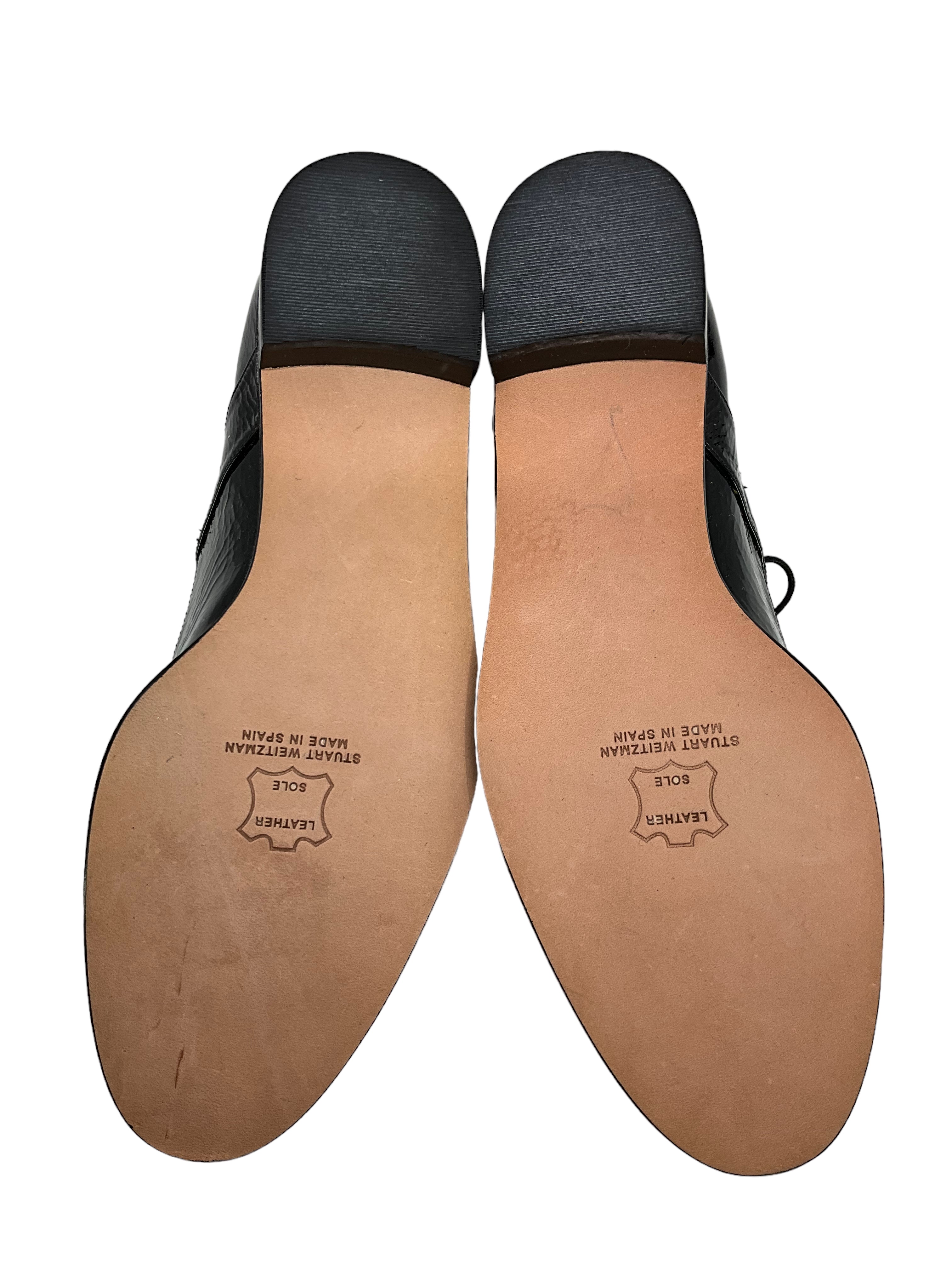 Stuart Weitzman Women's Lace Up Loafers Size 7.5 - Comfortable Slip-On Shoes for Work, Office & Casual Outfits