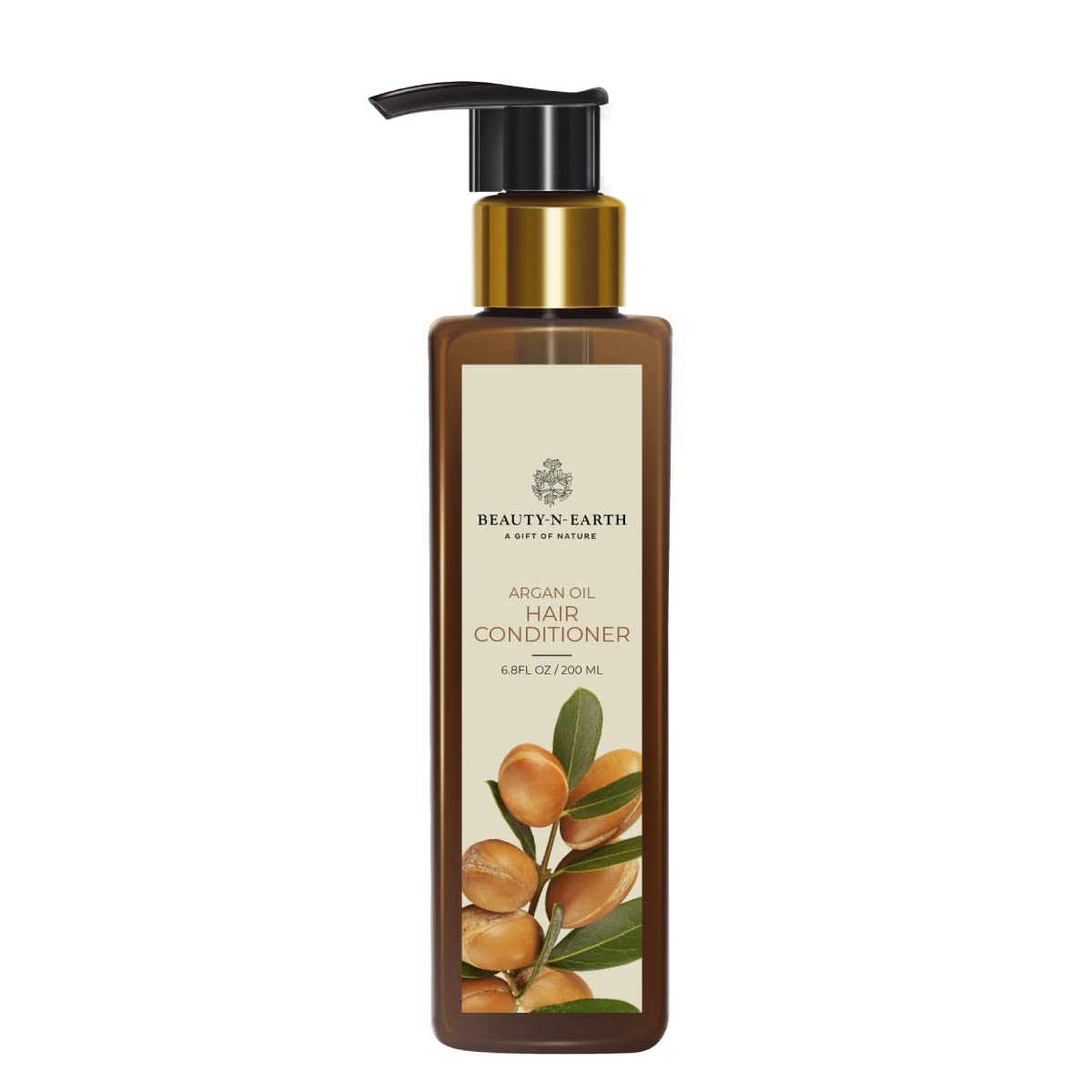 BEAUTYNEARTH Argan Oil Hair Conditioner for Dry & Frizzy Hair - Sulfate Free, Paraben Free, Silicone Free, 200ml - Deep Hydration for Smooth & Shiny Hair at Home or Salon