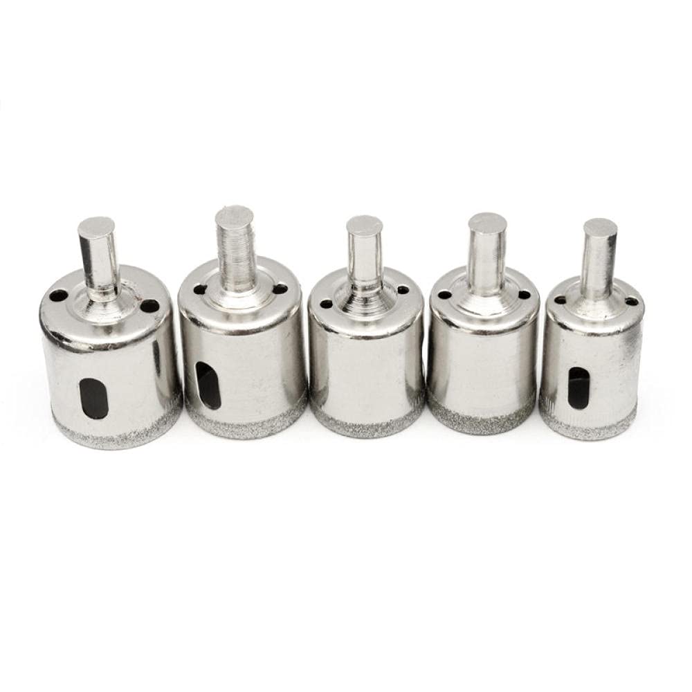 20-Piece Diamond Drill Bit Set (3-50mm) for Glass, Marble, Granite - Hole Saw Cutter Tool for DIY Projects, Jewelry Making & Home Renovation