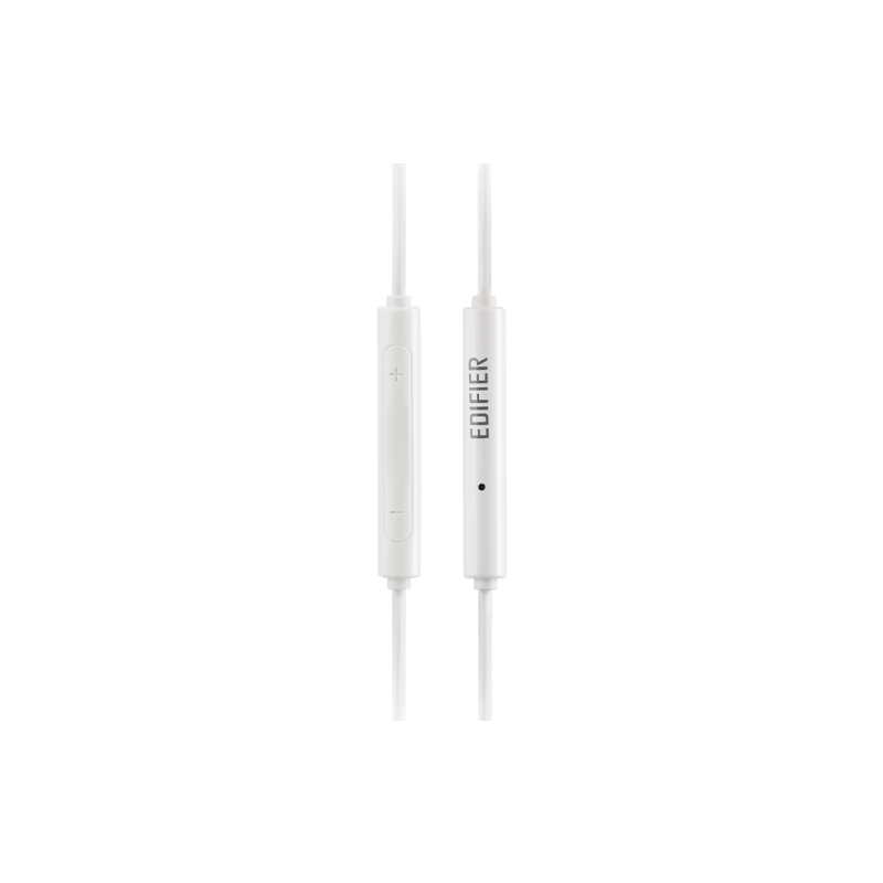 Edifier P180 Plus White Wired Earbuds with Built-in Microphone - 3.5mm Audio Jack for Smartphones, Laptops & Gaming Headsets
