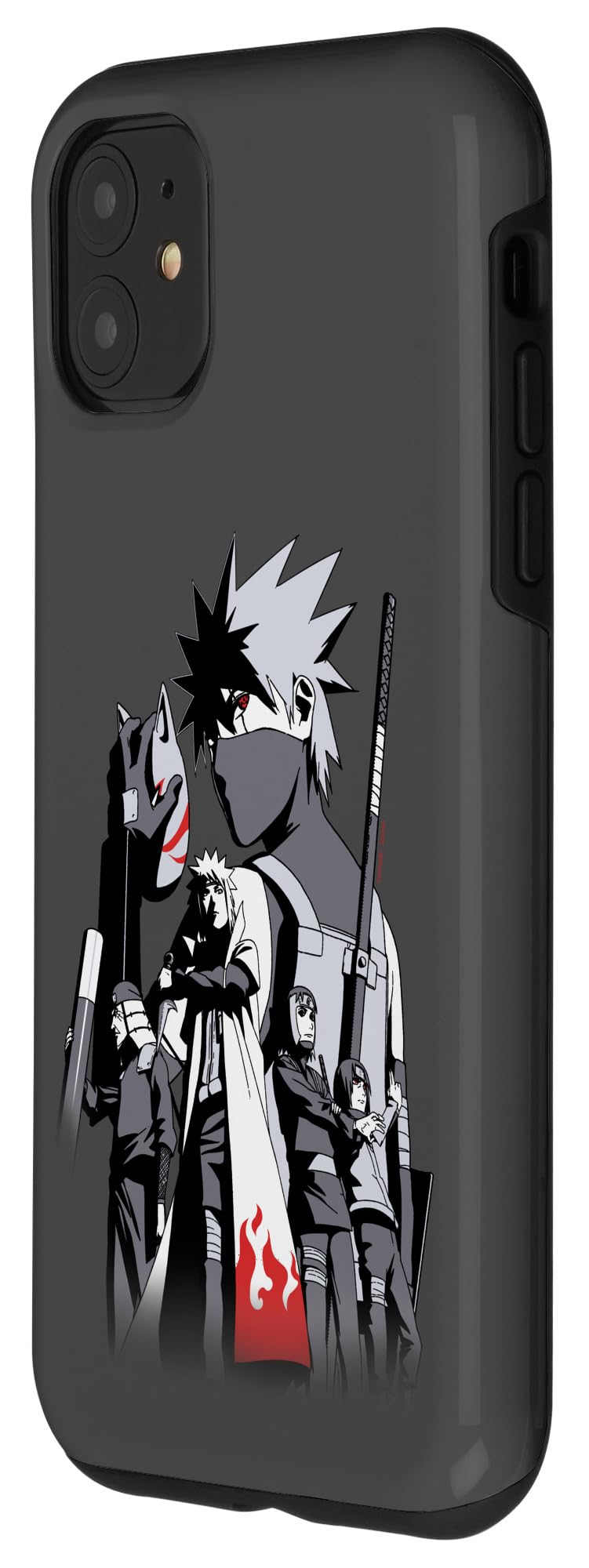 iPhone 11 Anime Case - Naruto Shippuden Kakashi & Team 7 Design | Shockproof Protective Cover for Daily Use & Cosplay Events