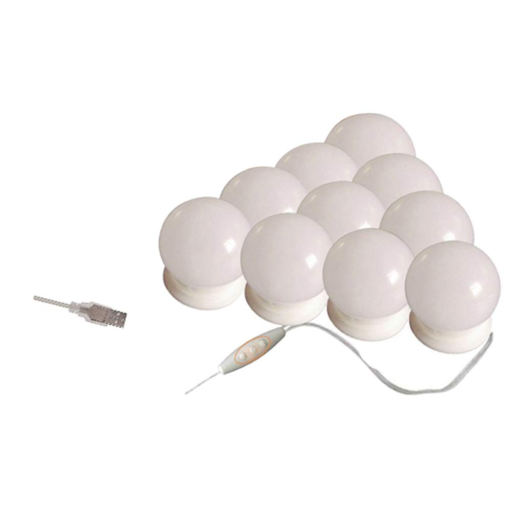 10Pcs LED Vanity Mirror Lights with Dimmable Brightness for Makeup, Photography, and Video Shooting - Perfect for Home Beauty Salon, YouTube Studio, and TikTok Content Creation