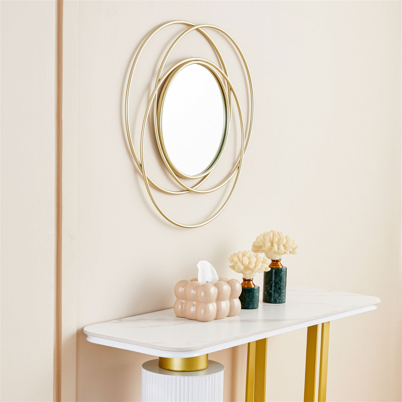 Criterion Ava Mirror 700mm Ellipse Optical Design - Premium Bathroom Vanity Mirror for Modern Home Decor & Makeup Application