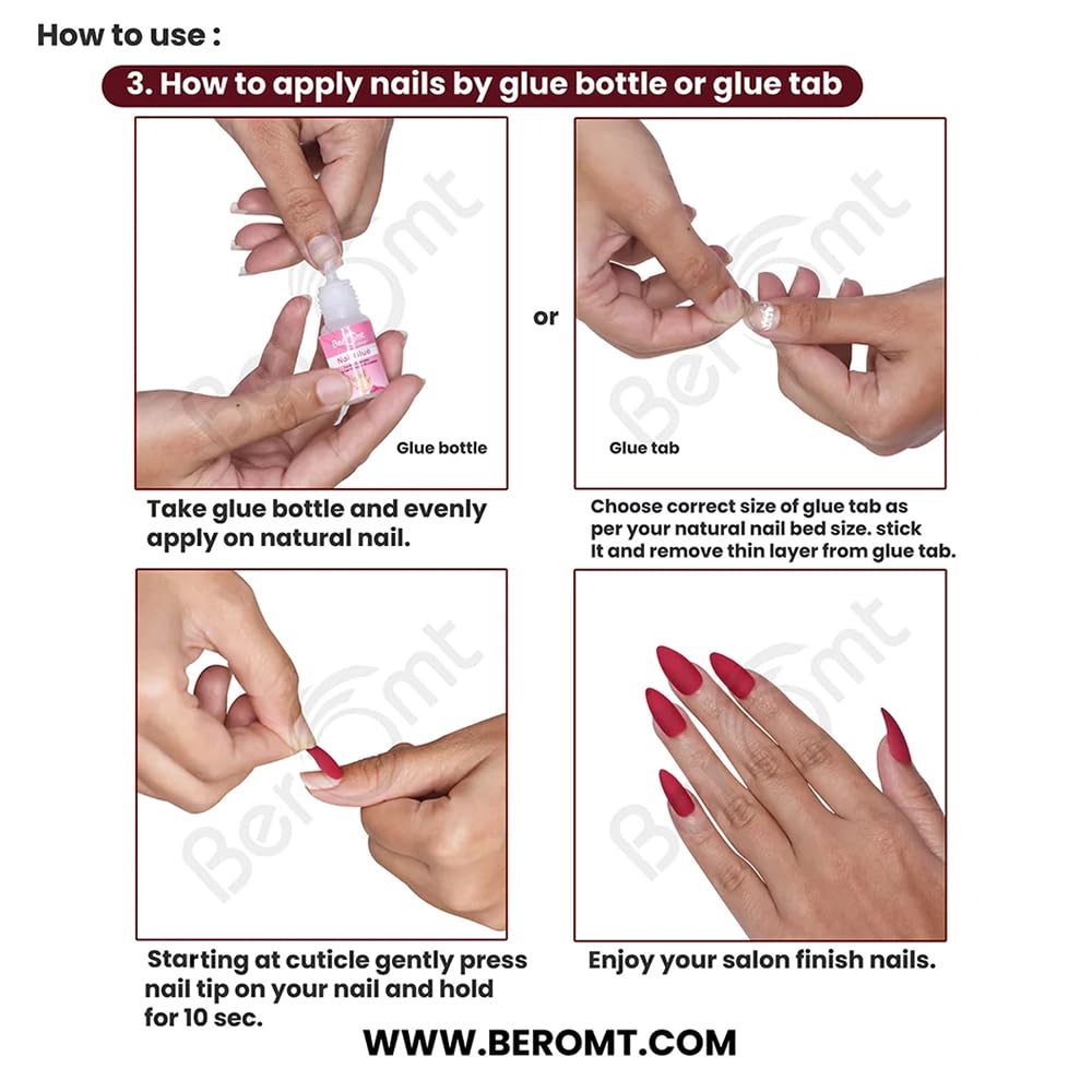 12 Pcs Printed False Nails Kit for Women - Cute Multicolor Artificial Nails with Nail Glue & Stickers - Perfect for Parties, Weddings, and Everyday Fashion (BFN536CN)