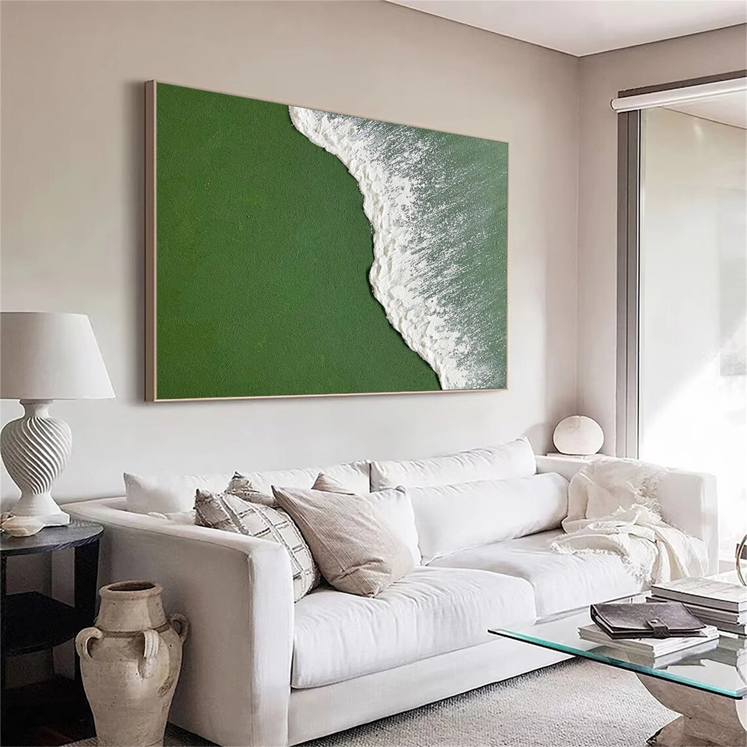 Ocean and Sky Painting #OS 091 - Stunning Seascape Wall Art for Home & Office Decor - Perfect for Living Room, Bedroom or Beach House
