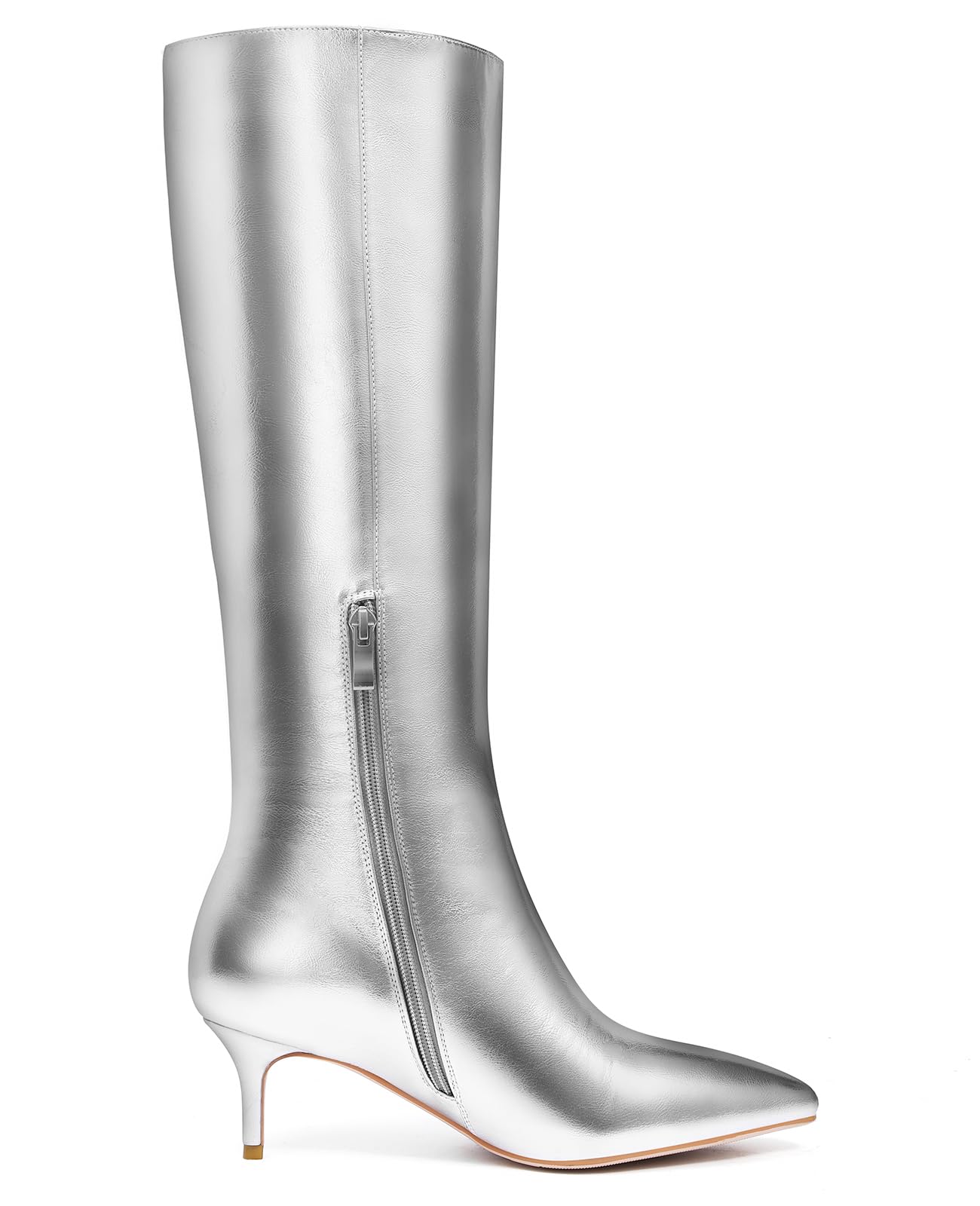 Stylish Women's Knee High Boots - Pointed Toe Stiletto Heel Boots with Side Zipper | Fashionable Fall & Spring Tall Boots for Ladies | Perfect for Office, Date Night & Evening Events