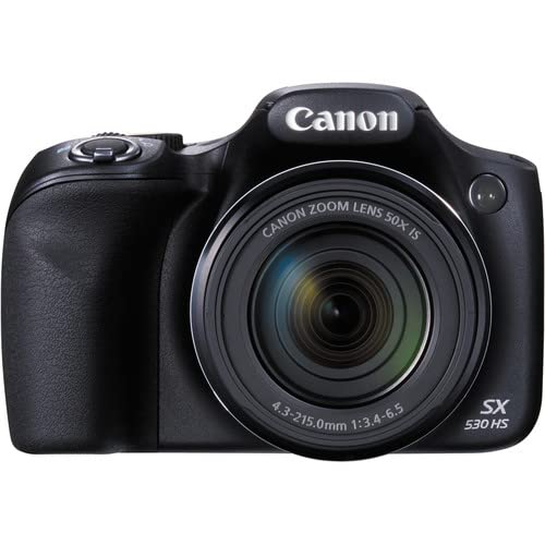 Canon PowerShot SX530 HS Digital Camera Bundle with 64GB Memory Card, NB-6L Battery & Accessories - Renewed | Perfect for Travel Photography, Vlogging & Outdoor Adventures