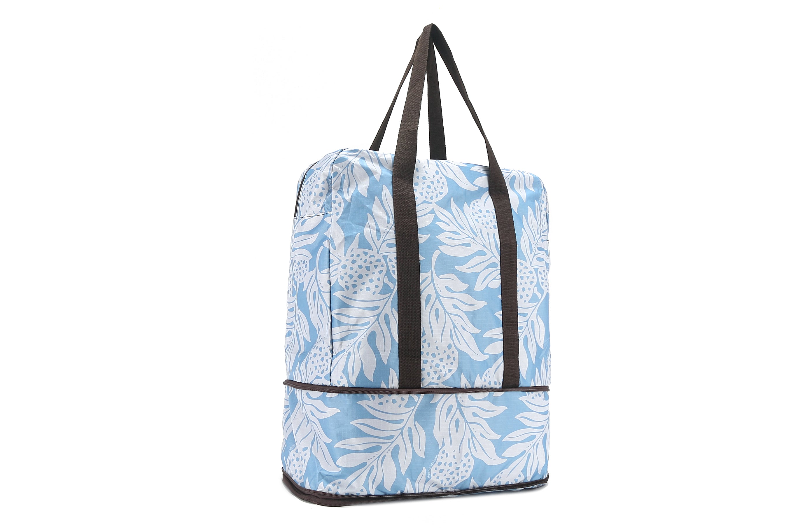 Foldable Duffle Bag for Travel & Gym - Water-Resistant Sophie Ulu Blue Carry-On Luggage | Perfect for Weekend Trips, Sports Gear & Workout Essentials