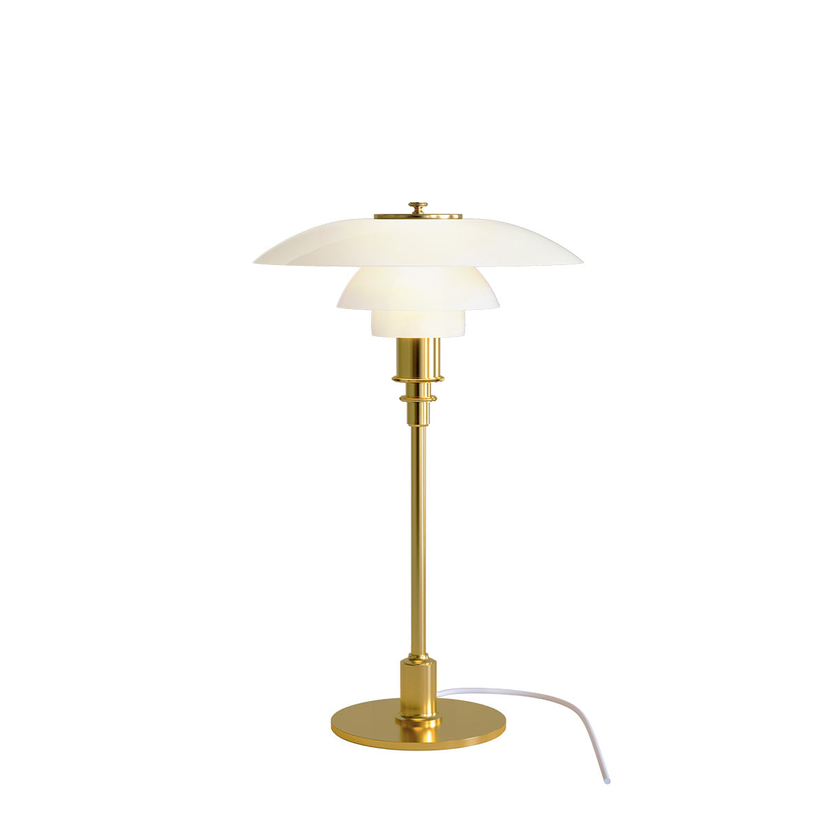PH 3½ 2½ Glass Table Lamp - Modern Scandinavian Design Desk Light for Living Room, Bedroom & Office Decor