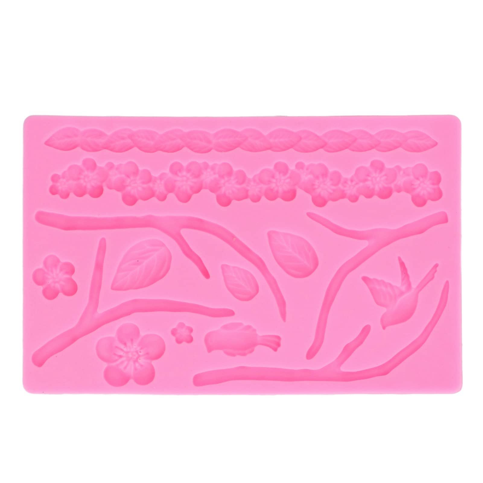 Premium Food-Grade Silicone Flower Molds for Baking - DIY Cake, Muffin, Fudge, Mousse & Chocolate Making - Non-Stick & Easy Clean - Perfect for Home Bakers & Party Dessert Decorations