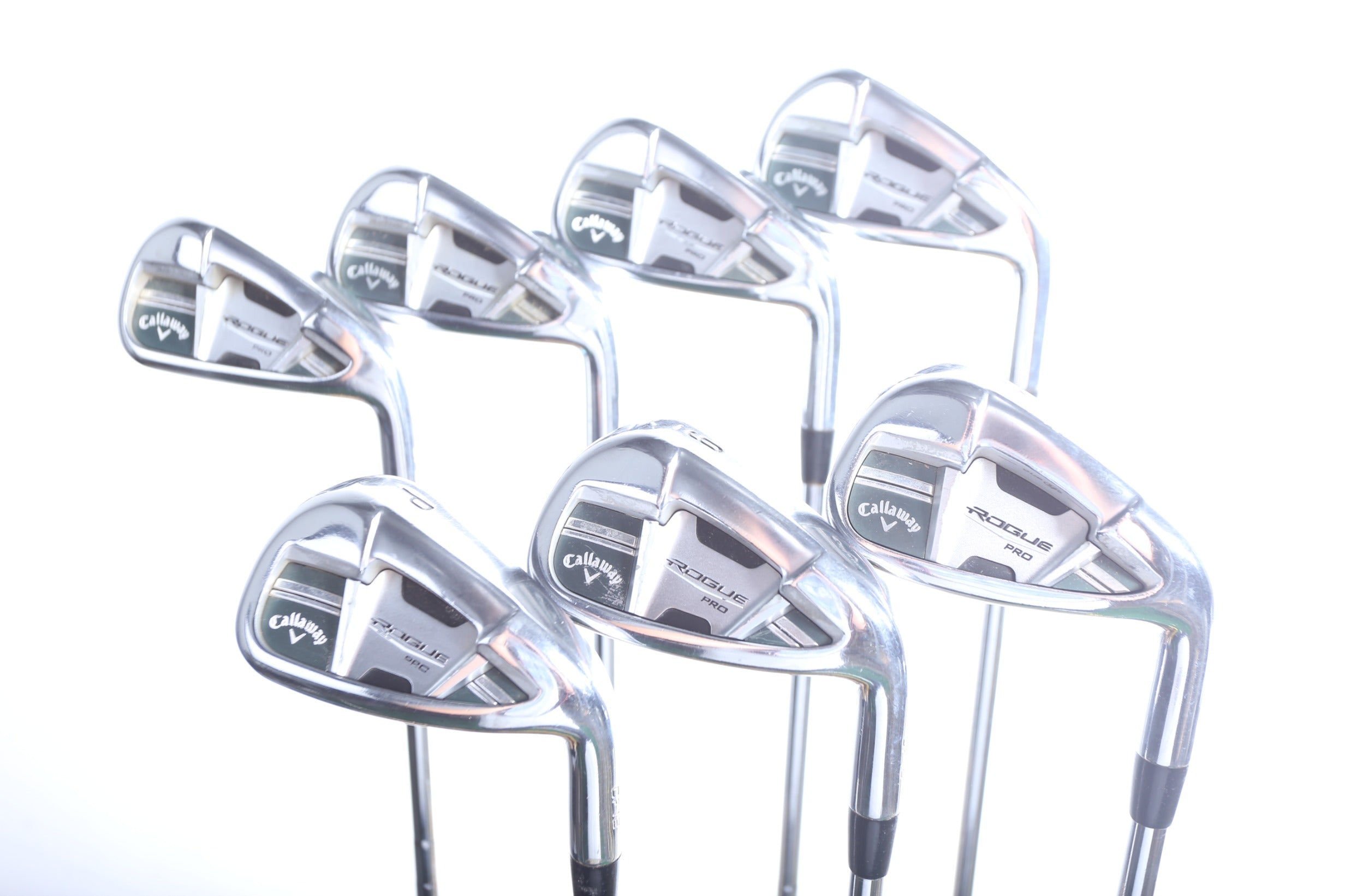 Used Callaway Rogue Pro Iron Set 4-PW Right Handed Regular Flex Golf Clubs for Men - Perfect for Improving Your Golf Game on the Course
