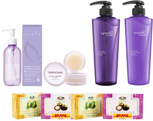 ARAYA Extra Sensitive Feminine Recovery Hair Treatment 200ml - H2O Boost for Damaged Hair by Watsons | Fast DHL Express Shipping | Free Tomato Facial Mask Included | Perfect for Post-Chemical Treatment & Daily Hair Care