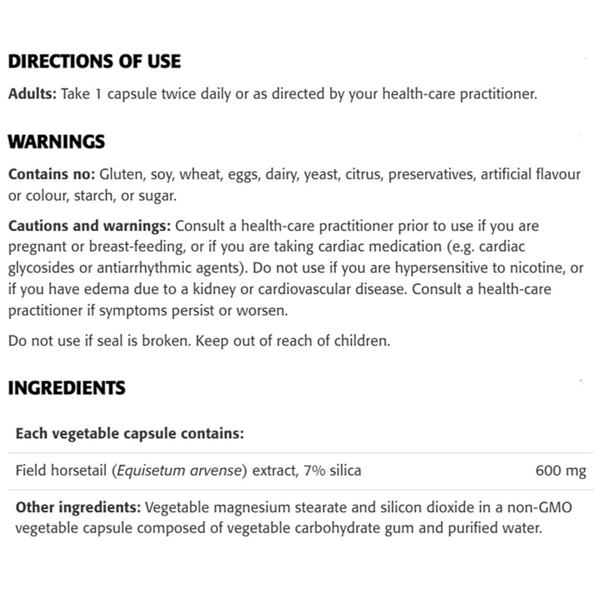 New Roots Silica 7% Extract 600mg - 90 Vegetarian Capsules for Hair, Skin & Nails Support | Vegan Supplement for Stronger Hair Growth & Healthy Nails