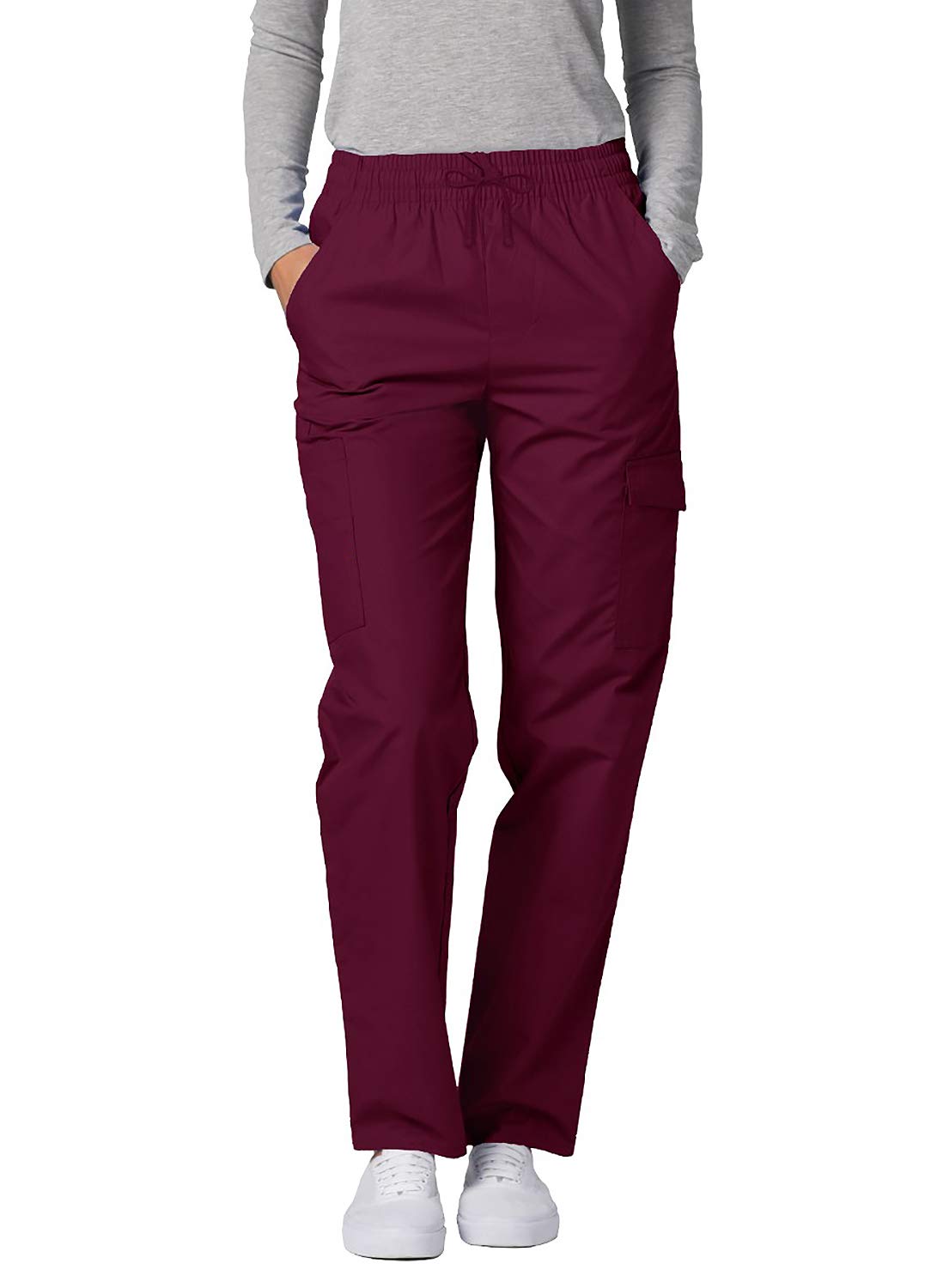 Adar Women's Universal Tapered Cargo Scrub Pants - Comfortable Medical Work Pants for Nurses, Doctors & Healthcare Professionals - Perfect for Hospital Shifts, Clinics & Healthcare Work Environments