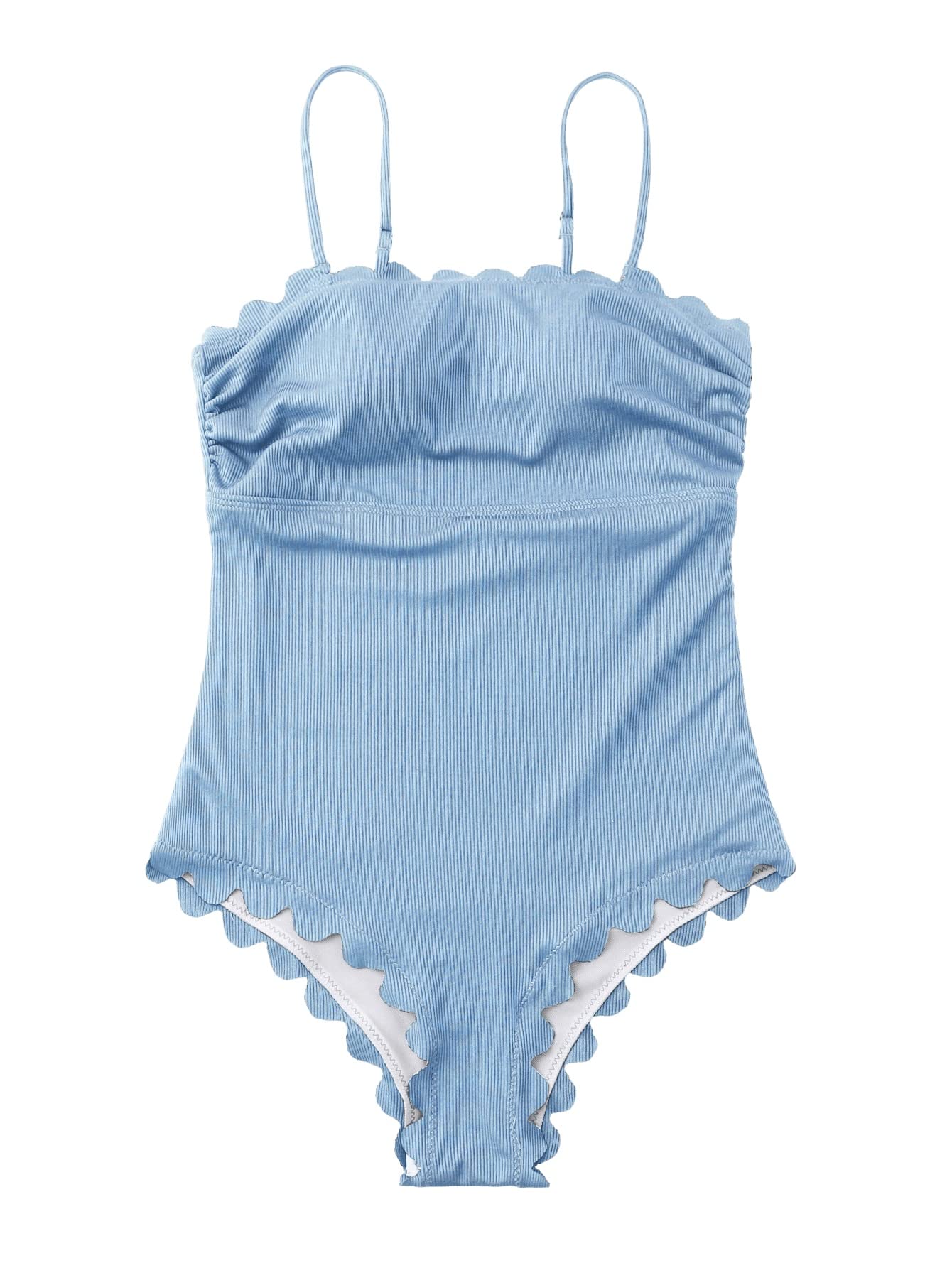 SweatyRocks Women's Bandeau One Piece Swimsuit - Tummy Control Tie Front Bathing Suit for Women | Perfect for Beach Vacation, Pool Party & Summer Swimwear
