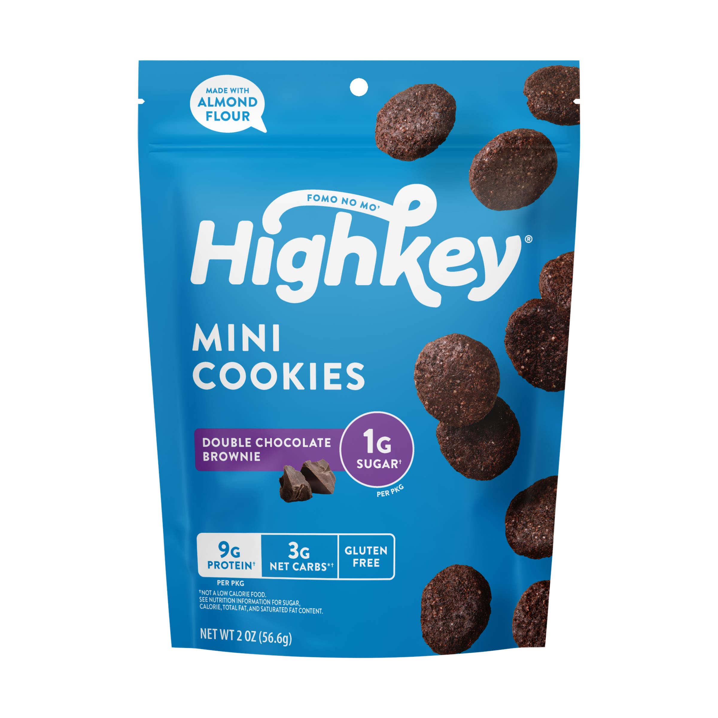 Highkey Keto Chocolate Brownie Bites - Sugar Free, Low Carb, High Protein Keto Snacks & Desserts - Perfect for Ketogenic Diet, Weight Loss, and Healthy On-the-Go Lifestyle