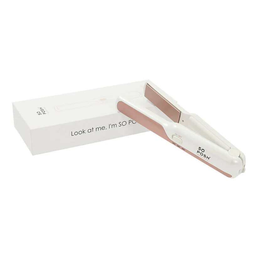 So Posh Ceramic Cordless Hair Straightener - Professional Flat Iron for Smooth & Shiny Hair - Perfect for Travel, Home & Salon Use