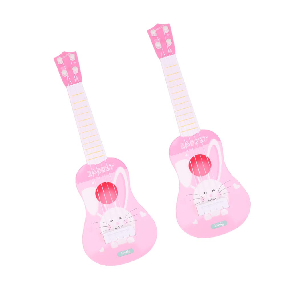 **Healifty 2-Piece Kids Guitar Toy Set - 4-String Mini Guitar for Toddlers & Beginners | Educational Musical Instrument for Early Learning & Brain Development | Perfect for Birthday Gifts, Classroom Activities & Pretend Play**