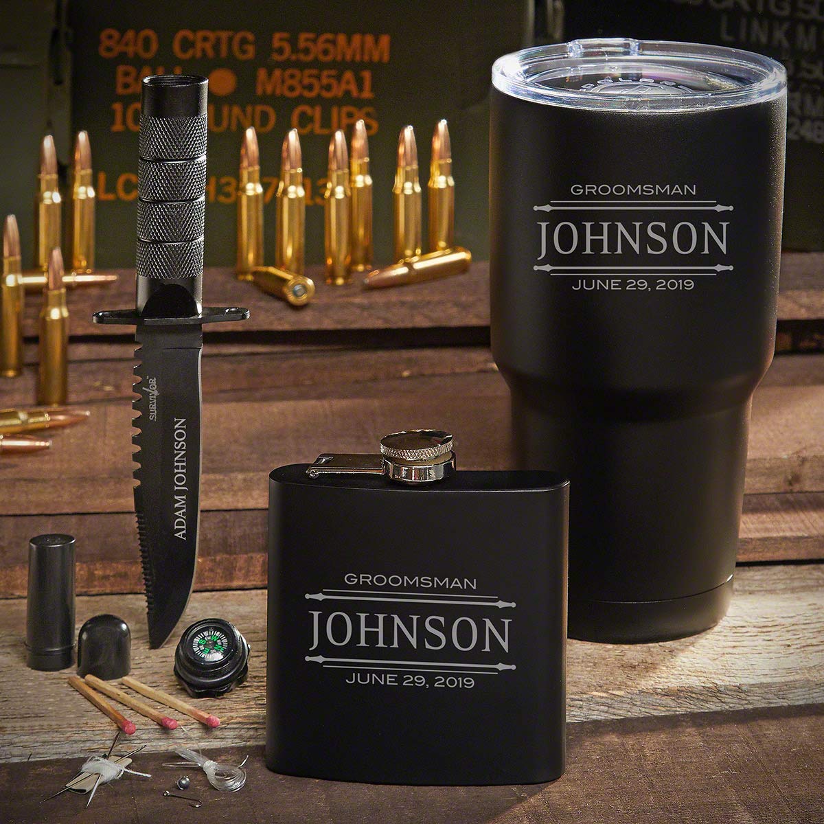 Spec Ops Stanford Custom Insulated Tumbler Set - Personalized Stainless Steel Travel Mug with Lid - Perfect for Coffee, Tea & Cold Drinks at Office, Gym or Outdoor Adventures