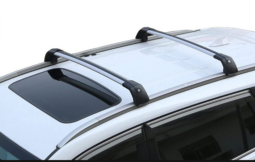 FANTE 2-Piece Lockable Crossbar Roof Rack System for Hyundai Santa Fe 2019-2022 - Silver & Black Luggage Carrier for SUVs | Perfect for Road Trips, Camping Gear & Outdoor Adventures
