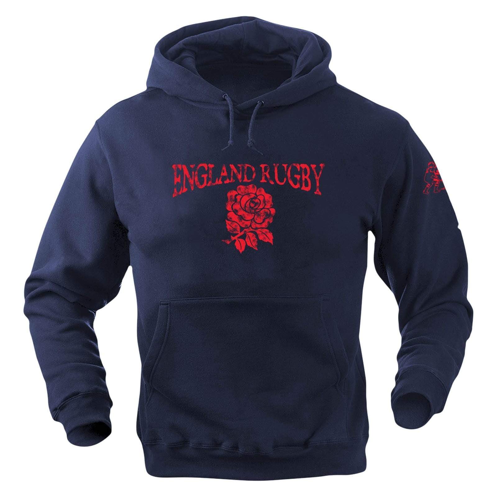 England Rugby Logo Hoodie - Official Team Sweatshirt for Men & Women | Warm Fleece Pullover for Fans, Game Day & Casual Wear