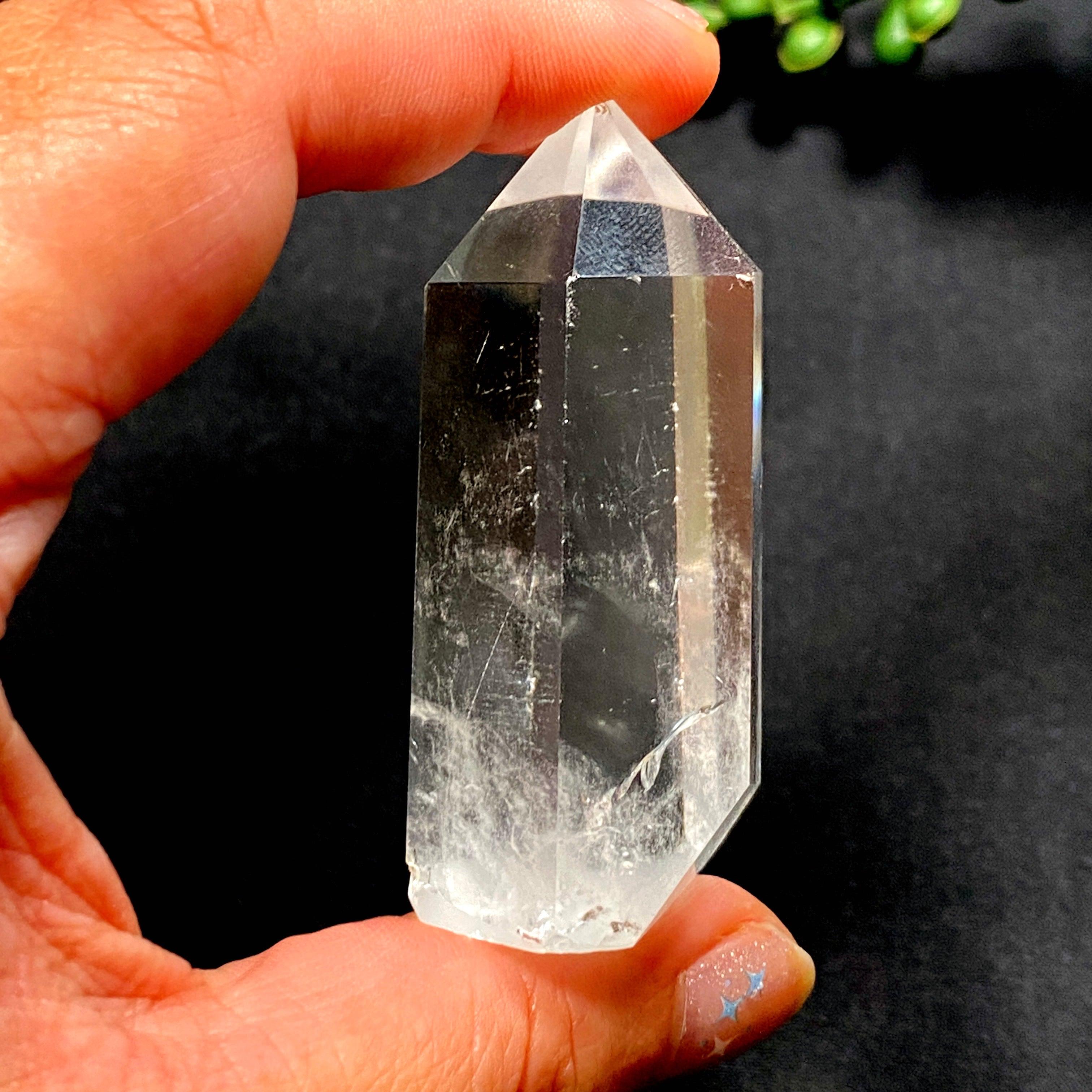 60-90g Clear Quartz Generator (CQG LG) - Natural Healing Crystal for Meditation, Energy Cleansing & Chakra Balancing - Perfect for Home, Office & Spiritual Practices