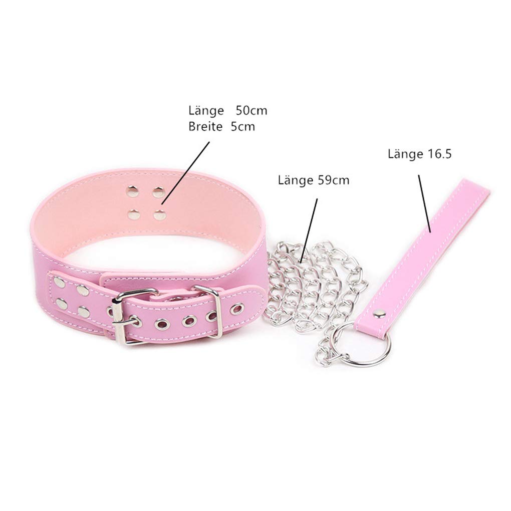 Adjustable Faux Leather Bondage Collar with O-Ring - SM Fetish Necklace Harness for Beginners, Couples & BDSM Enthusiasts - Perfect for Role Play, Erotic Scenes & Sensual Exploration