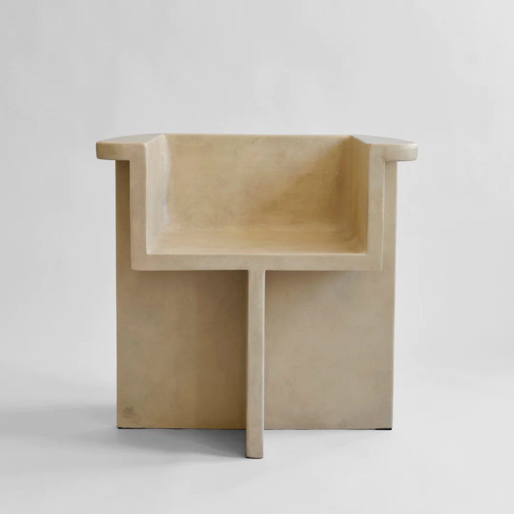 PRE ORDER | 101 COPENHAGEN Brutus Modern Dining Chair in Sand - Stylish Scandinavian Design for Dining Room, Kitchen, or Office Workspace