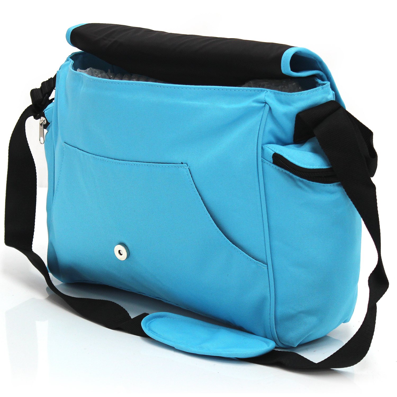 Zeta Luxury Baby Changing Bag with Changing Mat - Large Diaper Bag for Moms, Waterproof & Spacious, Ocean Blue - Perfect for Travel, Daycare & On-the-Go Parenting