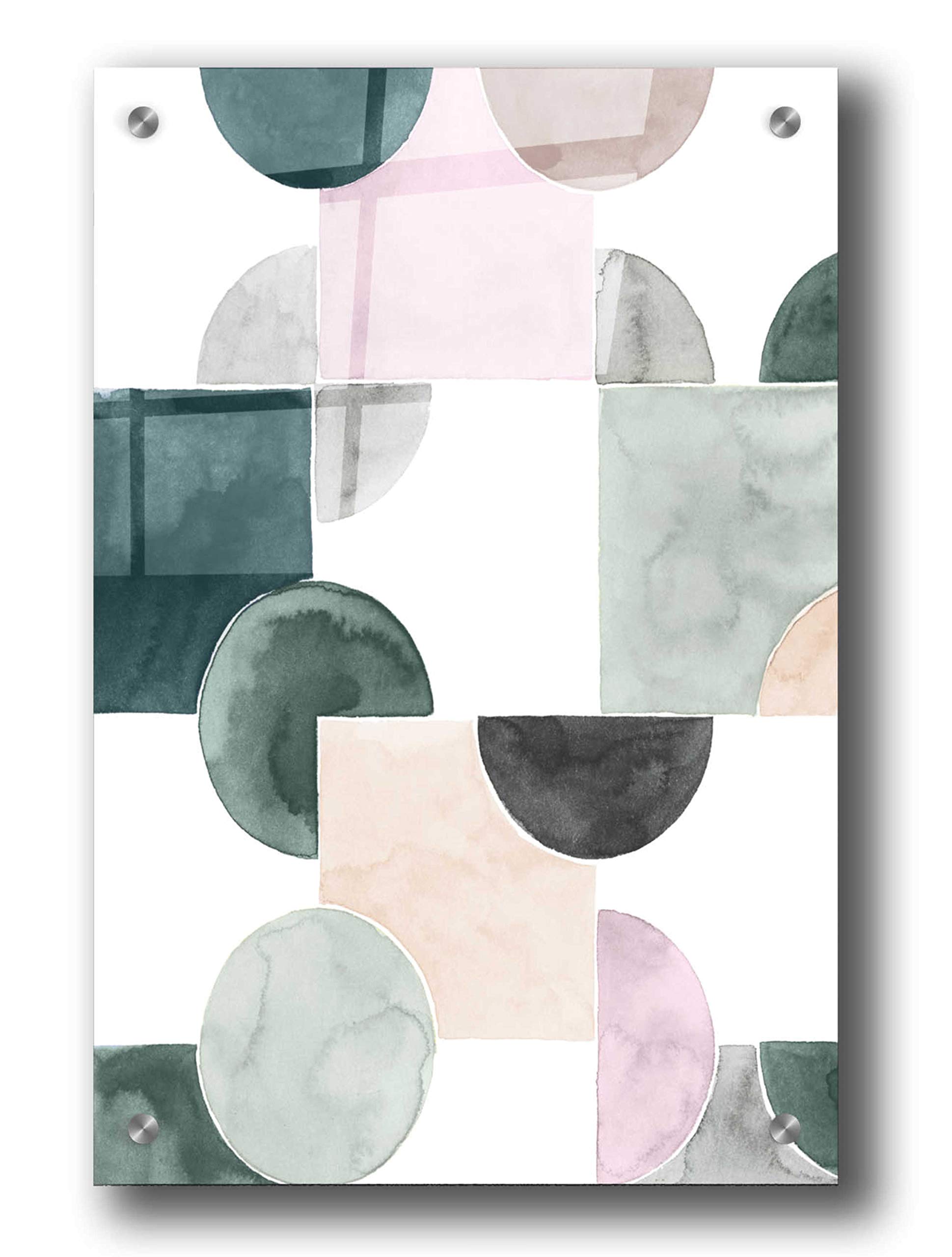 Grace Popp 'Muted Mystery IV' Acrylic Wall Art - 24x36 Inch Modern Abstract Painting for Living Room, Bedroom & Office Decor