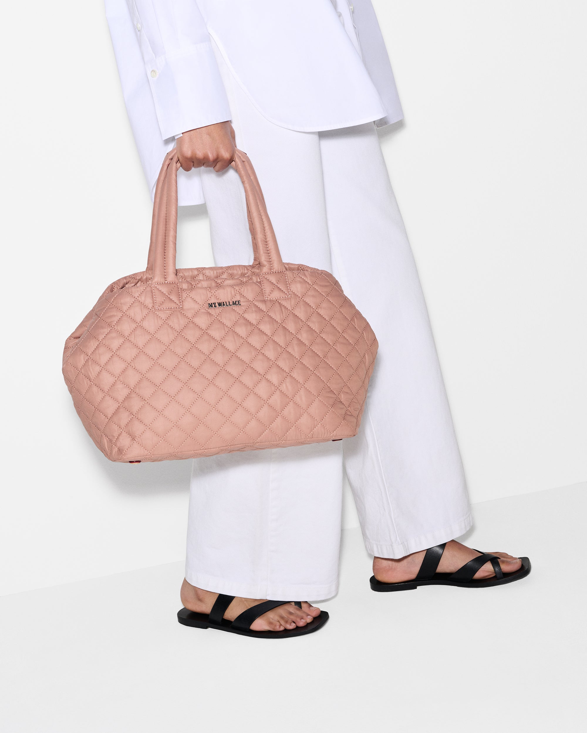 Dusty Rose Medium Metro City Tote Bag - Stylish Women's Handbag for Work, Travel & Everyday Use