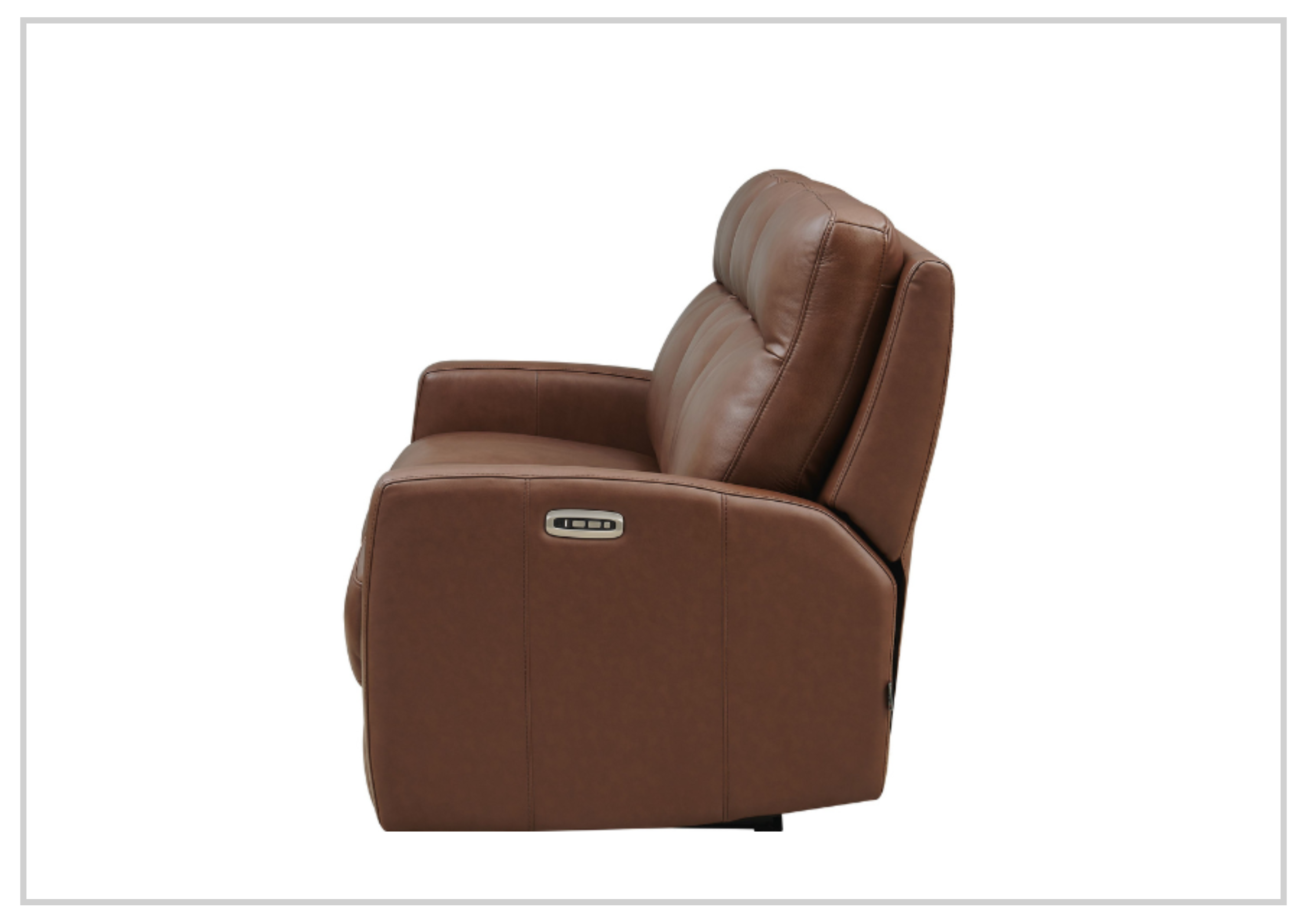 Hydeline Vienna Brown Leather Zero Gravity Reclining Sofa with Console - Modern Recliner Couch for Living Room, Home Theater & Relaxation | Ergonomic Design for Ultimate Comfort
