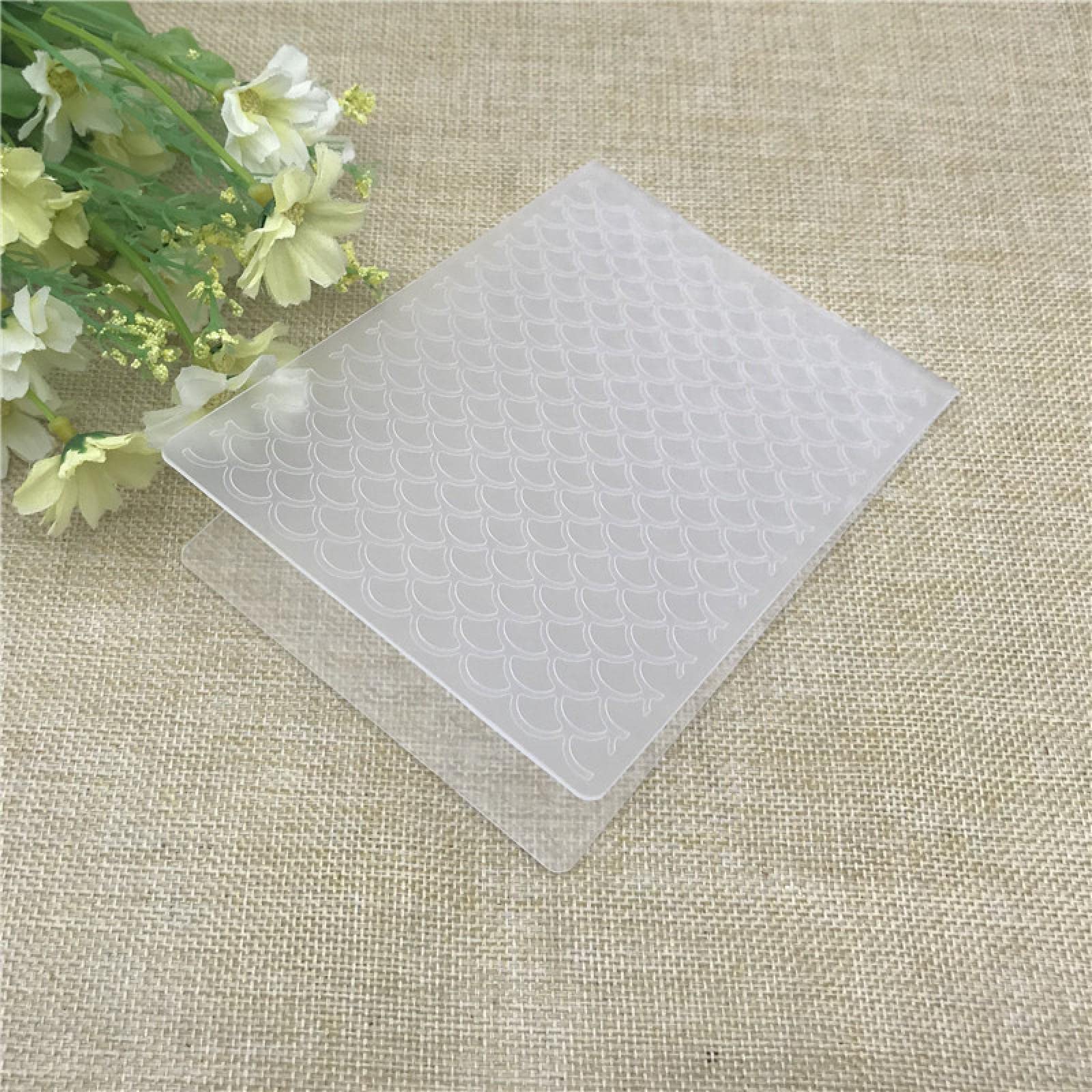 10.5x14.5cm Shell Embossing Folders for Card Making - DIY Plastic Scrapbooking Tools for Paper Crafts, Greeting Cards & Home Decor - Perfect for Wedding Invitations, Gift Tags & Memory Albums