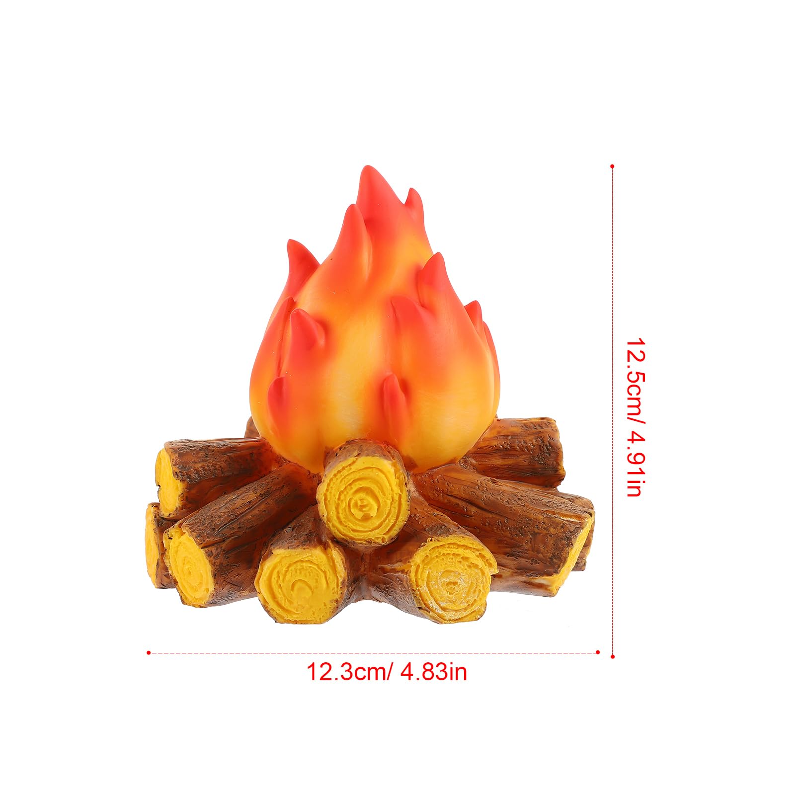 3D Artificial Fire Flame Light Bulb - Battery Operated Fake Fire Lamp, Electronic Flame Torch Night Light for Camping, Halloween Decor, Party Centerpiece & Home Ambiance Lighting